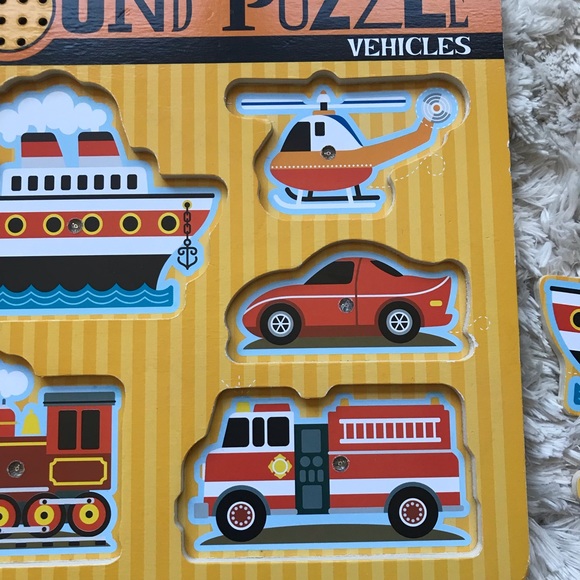 Children Puzzle Melissa and Doug Vehicles Sound Puzzle - Picture 6 of 6